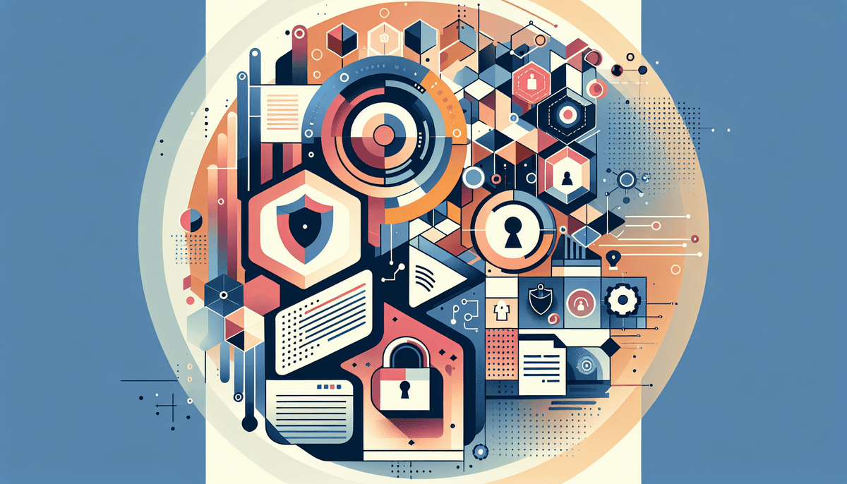 A professional abstract illustration representing the concept of Analysis of the Situation in Privacy & Cybersecurity.Vi...