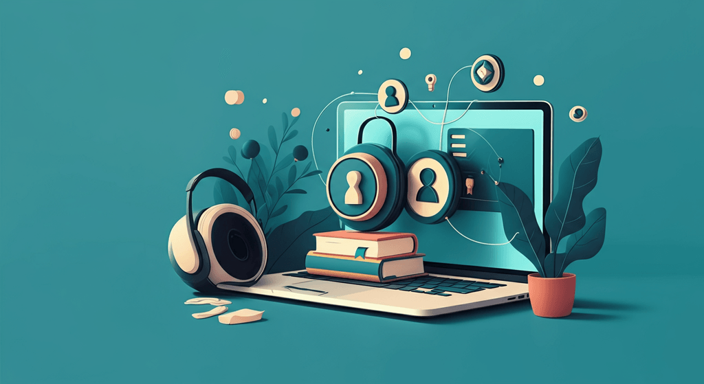 A professional blog header illustration for an article about Privacy & Cybersecurity. Context: Most VPN comparison posts a...