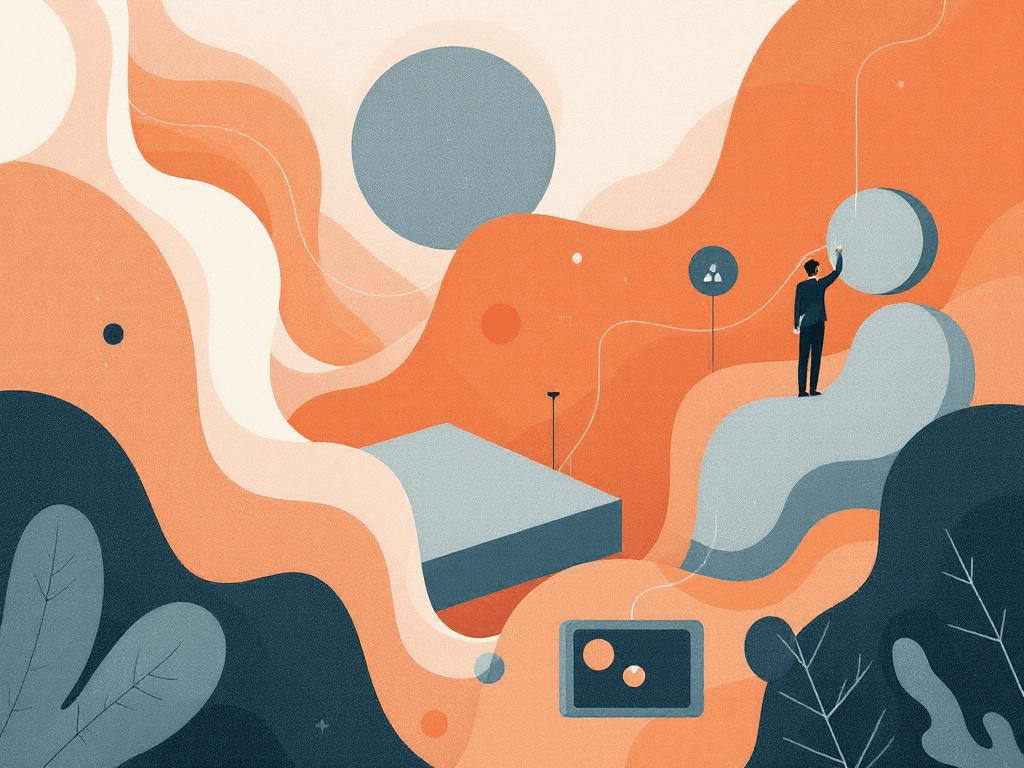 A professional abstract illustration representing the concept of Know What You're Actually Protecting in Privacy & Cyberse...