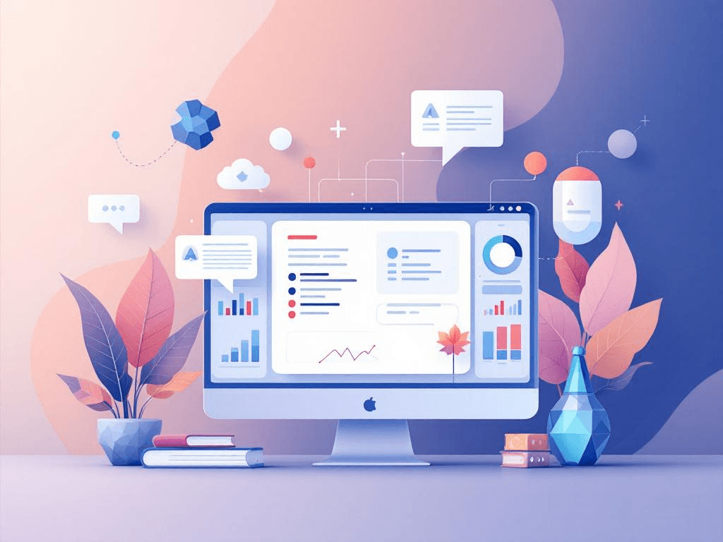 A professional abstract illustration representing the concept of Four Categories That Cover Most Professional Use Cases in...